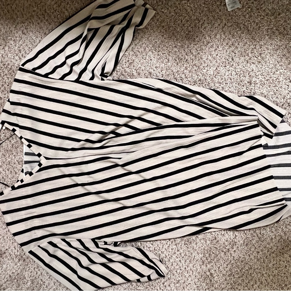Striped V-Neck Top